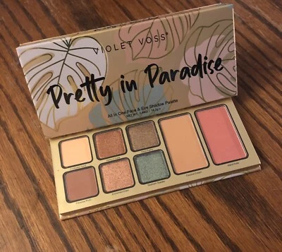 NIB-Violet Voss Pretty in Paradise All in One Face & Eye Shadow Palette 14.2 g - Image 1 of 2