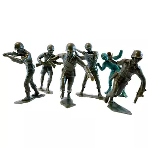 Juego de hombres grandes de plástico verde del ejército - Imagen 1 de 16