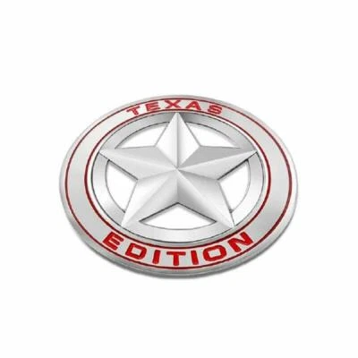 Palo Universal Emblema 3" Edición Texas Cromo/Rojo PARA Camión Tundra Tacoma  Foto 1 de 4