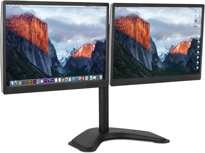 Dual Monitor Stand | 2 Monitor Mount Fits 19 20 21.5 24 27 29 32 Inch - Image 1 of 4