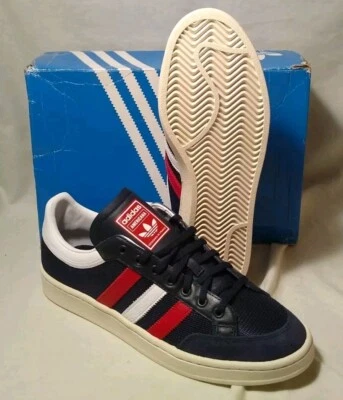 M-10.5 adidas Americana Low Navy White Red Mesh Suede Leather Jabbar EF2511 2019 - Photo 1/4