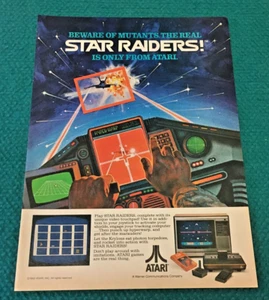 1982 Vintage : STAR RAIDERS "Video Game" PRINT AD @ Atari 2600 - Picture 1 of 1