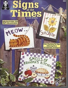 SIGNS OF THE TIMES ~ SUZANNE McNEILL ~ painting on tin - Picture 1 of 1