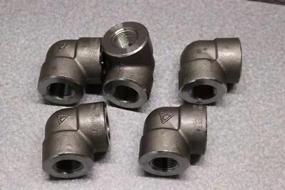 5x Matco 90 Degree Elbow NPT Pipe 3/4" Threaded 138mm CL3000 Heat Heavy Duty - Image 1 of 4