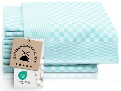 10er Set Geschirrtücher Baumwolle in 46x70 cm - super saugstarke und robuste ... - Bild 1 von 4