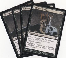4 x Oblivion Crown common enchantment from Future Sight (MTG)