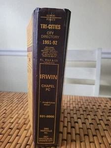 Rare 1991-92 Polks Illinois IL Tri Cities City Directory Phone Book & More HB - Picture 1 of 8