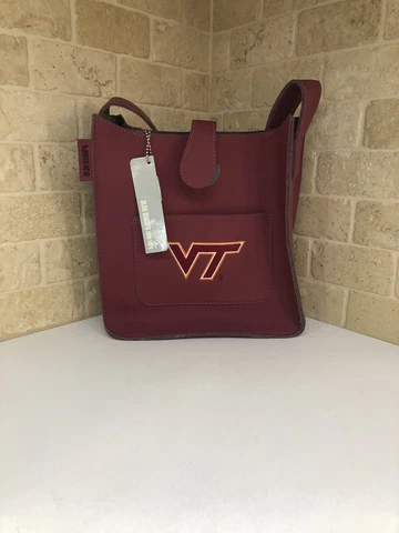 Virginia Tech VT Hokies Allen Stuart Bag Tote Purse Handbag Licensed Collegiate Cover