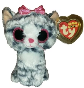 Ty Beanie Boos WILLOW Cat Justice Exclusive 6" NEW MWMT Plush Stuffed Animal Toy - Picture 1 of 7
