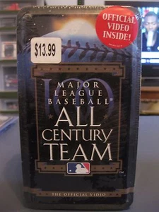 MAJOR LEAGUE BASEBALL ALL CENTURY TEAM VIDEO UFFICIALE LATTA DA COLLEZIONE NUOVO SIGILLATO - Foto 1 di 1