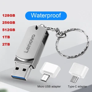 128 Go 2 To 3 en 1 USB 3.0 Type C OTG Flash Drive USB Clé USB Clé USB Pendrive - Photo 1/17