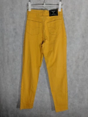 Pantalones de mezclilla elásticos Versace Jeans Couture amarillos vintage talla 28 EE. UU. 42 IT Foto 1 de 4