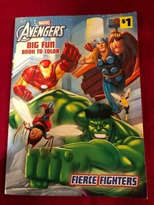 MARVEL AVENGERS BIG FUN TO COLOR FIERCE FIGHTERS COLORING BOOK - Imagen 1 de 2
