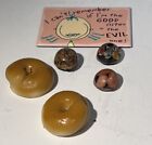 Vintage Lot Of  6 Magnets Bagels Stones And Sister Evil