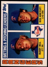 1984 Topps Tiffany #37 Buddy Bell/Rick Honeycutt NM+++ Rangers