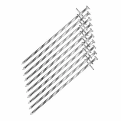 30Stk Felsbodenhering 23cm Zelt Hering Erdnagel Stahl Nägel Zeltpflöcke set DE