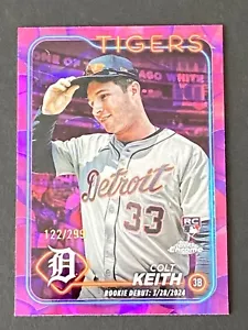Colt Keith 2024 Topps Chrome Update RC Lava Lamp Refractor RC #ed 122/299 - Picture 1 of 10