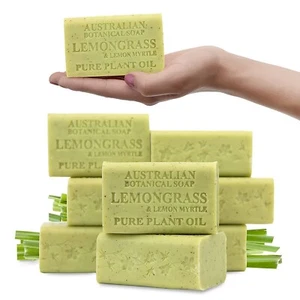 8 x 200g Australian Botanical Lemongrass Lemon Myrtle Body Gentle Wash Bar Soap - Picture 1 of 11