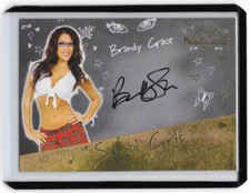 Brandy Grace 2017 BenchWarmer Bench Warmer Hot For Teacher Autograph Card #19