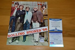 The Rolling Stones Charlie Watts foto autografata 8x10 a colori PSA/Beckett certificato di autenticità - Foto 1 di 6