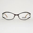 Ziggy 1452 Women's Unique Oval Glasses in Brown / Beige | Size: 51mm