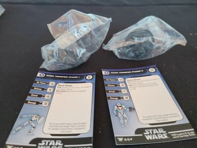 LOTE 2 Miniaturas Star Wars Soldado Oscuro Fase Ejército Constructor Asalto Legión RPG SW Foto 1 de 3