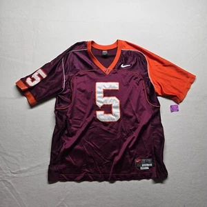 Camiseta Virginia Tech Nike Team Número 5 Granate Mangas Cortas Adulto L Grande - Imagen 1 de 7