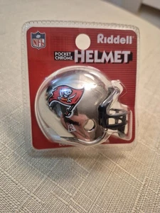Riddell Tampa Bay Buccaneers Pocket Pro Chrome NFL Football 2" Mini Helmet *New* - Picture 1 of 4