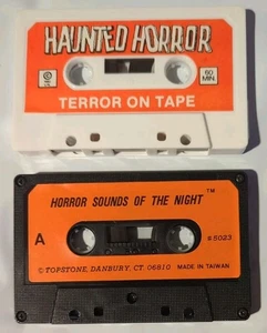 1980 Haunted Horror Terror On Tape +Horror Sounds Of The Night Cassette LOT READ - Picture 1 of 6