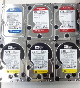 WD HDD Bundle 6x – 4TB/2TB/320GB – Red, Black, Blue – UNTESTED – Good Condition - Photo 1/7