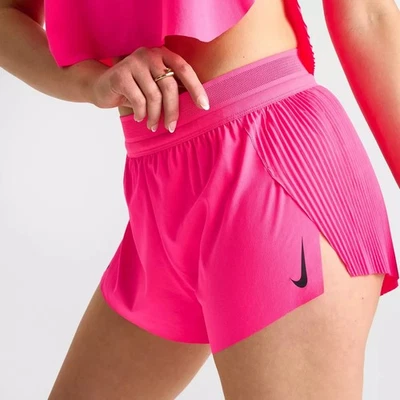$80 Talla L Nike Mujer AeroSwift Dri-FIT ADV 3" Pantalones Cortos para Correr - Rosa - Fushia Foto 1 de 4
