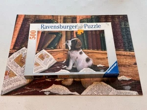 Ravensburger Spaniel Cucciolo In Biblioteca Puzzle 500 Pezzi - Foto 1 di 3