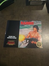 RAMBO ORIGINAL INSTRUCTION MANUAL GAME BOOK NINTENDO NES HQ