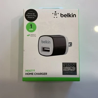 Cargador rápido Belkin MIXIT Home Adaptador de corriente para Apple 1 Amp Puerto USB Negro Foto 1 de 2