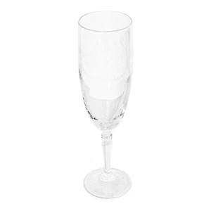 Cristal D'Arques Durand Francia DAMPIERRE cristallo inciso flauto vetro champagne - Foto 1 di 5