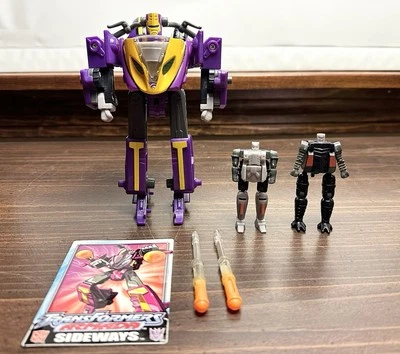 Sideways with Crosswise + Rook VARIANT Transformers Armada 2002 Hasbro COMPLETE - Image 1 of 4