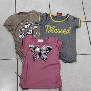 Btween Girls Kids Basic T-Shirts Stripes size M(7-8) - Picture 1 of 6
