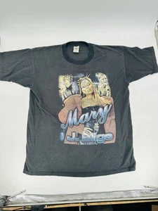 Vintage 90s Mary J Blige Tour Rap Tee Shirt Size XL RARE - Picture 1 of 5