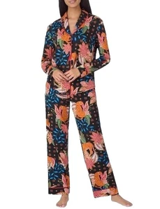 Neu Lucky Room Service Damen Pyjama Set mit Schalkragen Extra Large XL Orange Tig - Bild 1 von 6