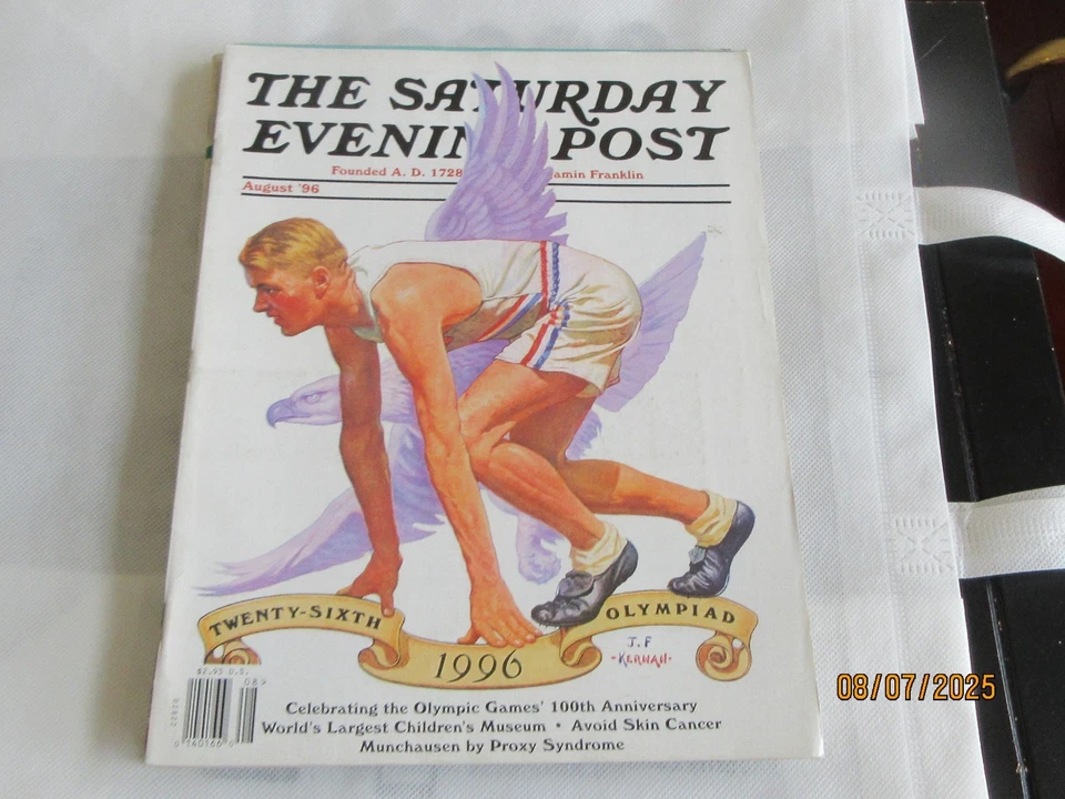 The Saturday Evening Post , August 1996 , Twenty-Sixth Olympiad , 1996 - Image 1 of 1