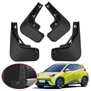 Black ABS Splash Guards for BYD Seagull 2023 Easy Installation Perfect Fit - Picture 1 of 12