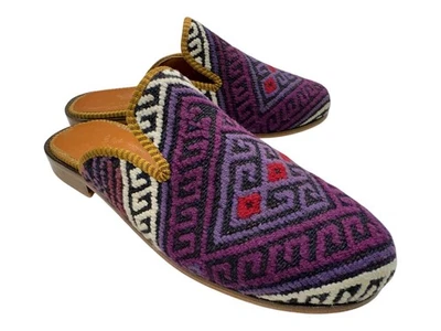 Handmade Kilim Slipper US-10 (EU-43) (sole-hard leather. lining-lambskin) Men - Image 1 of 4