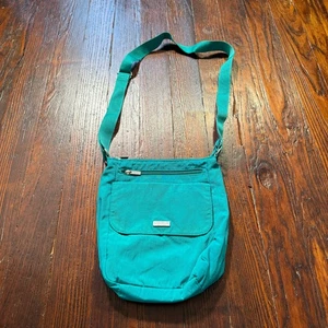 Baggallini Light Blue Turquoise Square Crossbody Small Travel Bag Purse - Picture 1 of 11