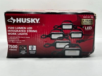 Husky 7500 Lúmenes LED Integrado 5 Luces Cadena Luces de Trabajo Modelo K40157 Foto 1 de 4