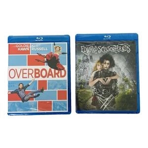 Overboard & Edward Scissorhands Blu-ray DVD film scellé comédie drame fantaisie - Photo 1/8