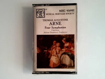 Thomas Arne Four Symphonies Adrian Shepherd (Cassette) New Sealed - Image 1 of 2