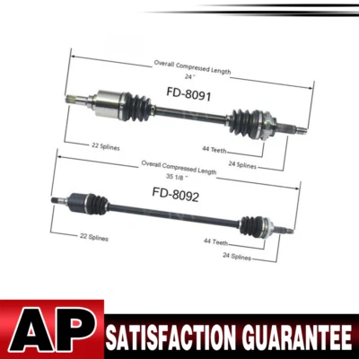 Par de juntas delanteras de eje Surtrack CV para Ford Aspire 1994-1997 manual Foto 1 de 4