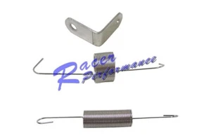 Stainless Throttle Return Cable Bracket & Dual Return Spring SBC BBC Chevy Ford - Picture 1 of 1