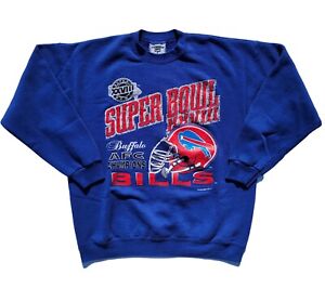Vintage 1993 Super Bowl XXVIII Buffalo Bills LEE SPORTS Sweater Crewneck Size XL