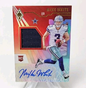 2018 Panini Phoenix Mike White Rookie Patch Auto RPA Red /160 #RJA-MW Cowboys - Picture 1 of 4